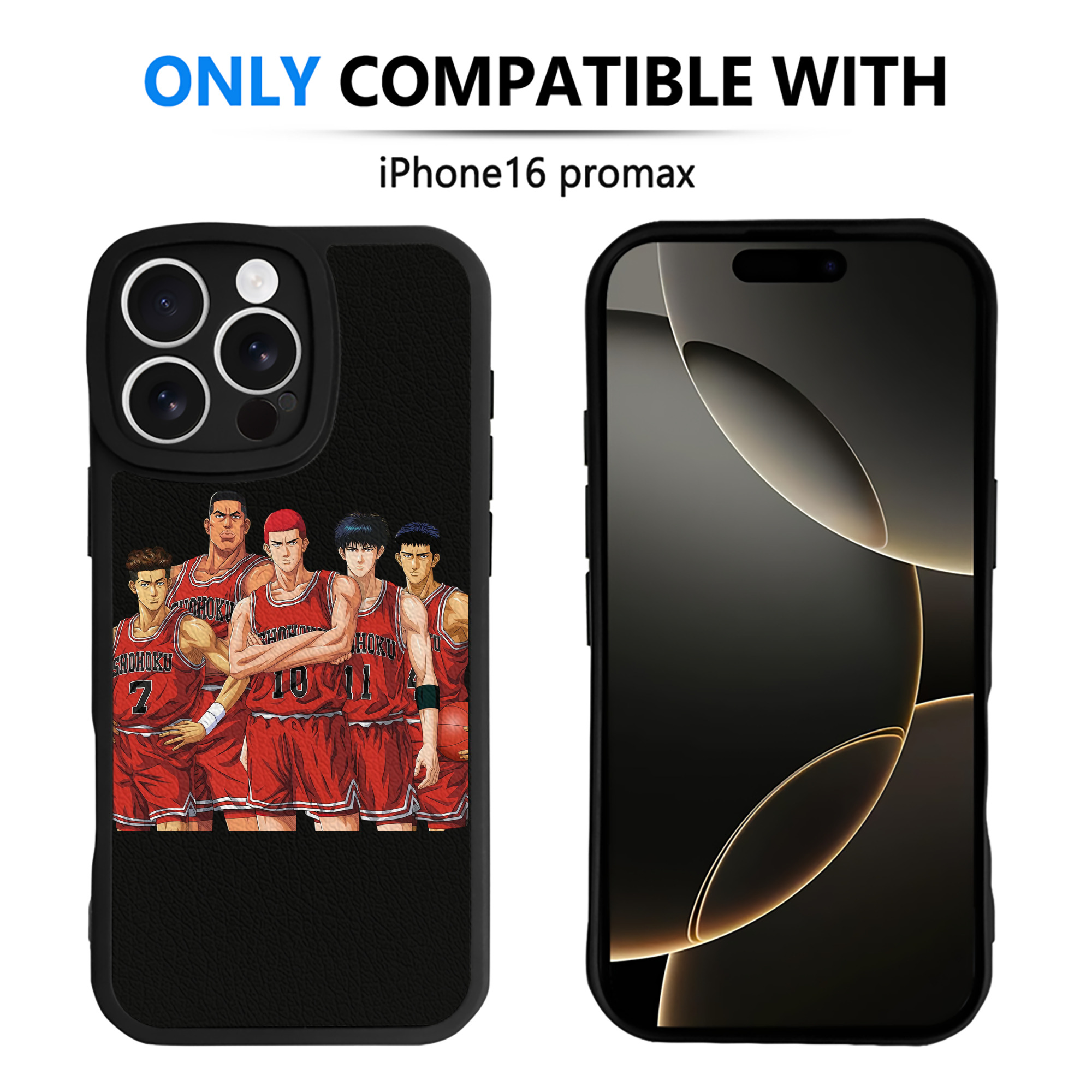 （画像用） SLAM DUNK／スラムダンク 【iPhone 16シリーズ対応】シリコンスマホケース（レザー調） 材質：シリコン